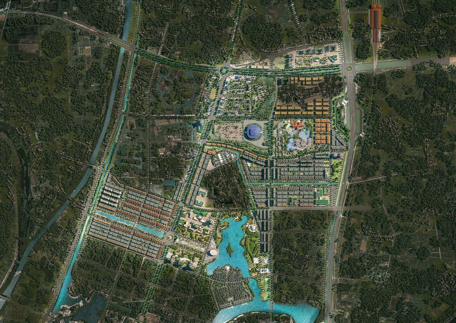 mặt bằng sun mê linh